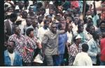 Laurent Gbagbo lors de la Grande Marche du 11 f�vrier